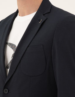 Lacivert Slim Fit Spor Ceket