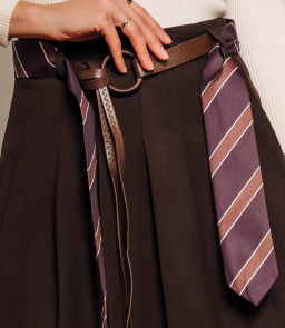 Юбка #КТ3669 (1), тёмно-коричневый - Dommod фото 5