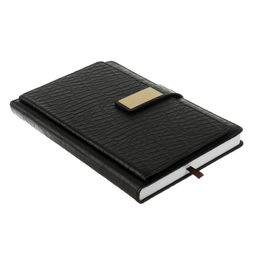 Ежедневник недатированный А5, 140 листов в клетку, с хлястиком, обложка кожзам, МИКС - Simaland фото 2