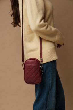 Сумка кожаная Azaro 30832 вишневое каберне