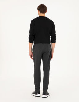 Antrasit Melanj Slim Fit Pa_as_ Lastikli E_ofman Alt_ - Pierre cardin фото 4
