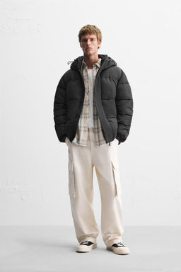 HOODED PUFFER JACKET