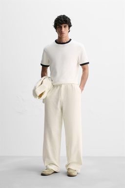 TEXTURED TROUSERS