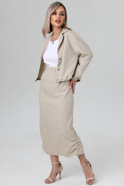 Юбка женская 132/01/Бежевый - Rise фото 3
