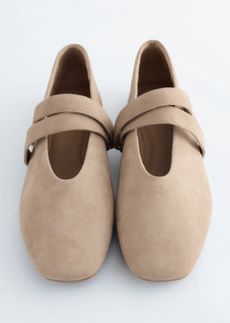 Bailarinas de cuero con tiras cruzadas - H&m фото 7