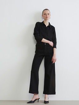 Wideleg Kad?n Jean Pantolon