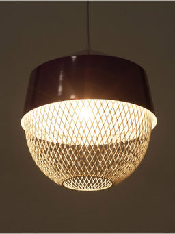 Светильник потолочный BayerLux Lea, 1×40 Вт, Е27, темно-фиолетовый, 26×26×32 см