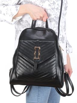 T3539 BLACK Сумка-рюкзак (искусственная кожа) - Фабричный китай фото 6