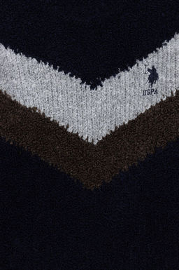 U. S. Polo Assn Темно-синий трикотажный свитер с круглым вырезом для мальчика - U.s. polo assn фото 3