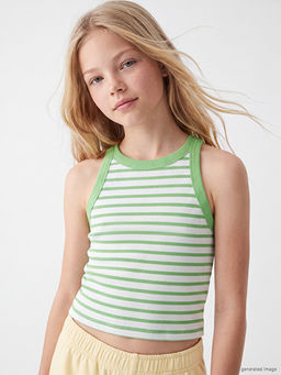 Halter Yaka K?z ?ocuk Crop Atlet
