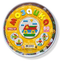 Мозаика диам. 13мм, 80 деталей, в круглой коробке (01033, "Stellar")