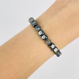 Браслет из Лабрадора и Гематита 20 см