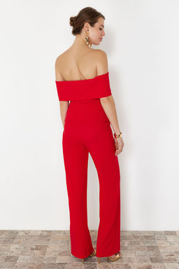 K?rm?z? Dokuma S?k Alt-Ust Tak?m TPRSS24AU00000 - Trendyolmilla фото 6