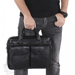 Портфель мужской 1802-01 black Jeep в Новосибирске - S-style фото 2