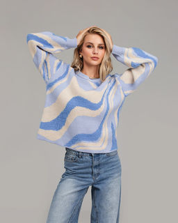 Вязаный трикотажный джемпер ,в составе ШЕРСТЬ - Sahar art lab фото 8