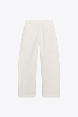 ZW COLLECTION BARREL MID-RISE JEANS - Zara фото 3