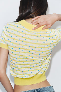 POLO PUNTO RAYAS LUNARES / Multicolor - Zara фото 4
