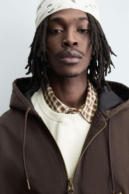 QUILTED HOODED JACKET - Zara фото 7