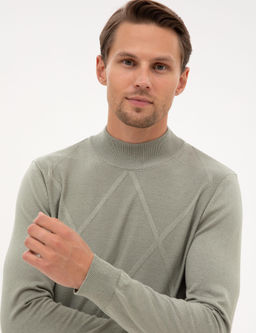 Ada _ay_ Slim Fit Yar_m Bal_k__ Yaka Triko Kazak - Pierre cardin фото 2