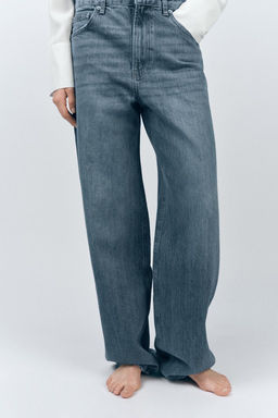 ZW COLLECTION BAGGY MID-WAIST JEANS - Zara фото 2