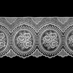 Кружево Gamma органза 127 мм GKM-12701 в пакете 8.8 м 0.2 Турция