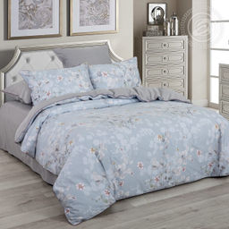 Леона Семейный/Пододеяльник (молния): 2 шт. - 215*145; Простыня: 1 шт. - 260*240; Наволочка (с кантом): 2 шт. - 70*70; Наволочка (с кантом): 2 шт. - 50*70; Велюр Престиж - Арт элегант фото 2