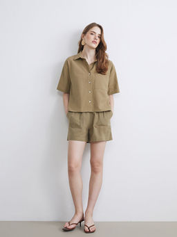 Keten Kar???ml? Kad?n G?mlek