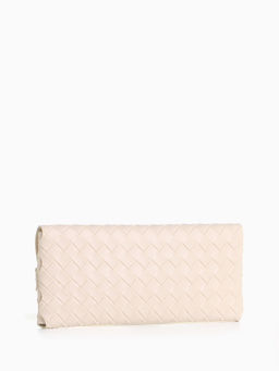 Цена за 2 шт. Футляр для очков на ремешке, однотонный, размер 16.5×7×1.8 см, молочный