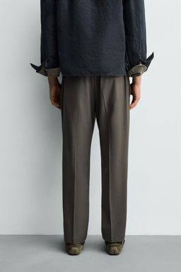 PANTAL?N CINTURA JOGGER CONFORT / Verde medio