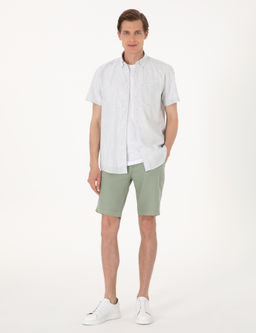 Haki Regular Fit K_sa Kollu G_mlek