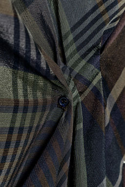 ZW COLLECTION DRAPED CHECK TOP - Zara фото 7