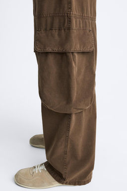 CARGO PARACHUTE TROUSERS - Zara фото 9