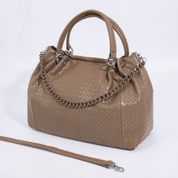 Сумка-мешок на молнии, наружный карман, длинный ремень, цвет коричневый - Simaland фото 3