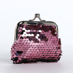 Кошелек дет 02-07-01 Блеск, 9*3*8, отд на фермуаре, розовый /белый - Simaland фото 3