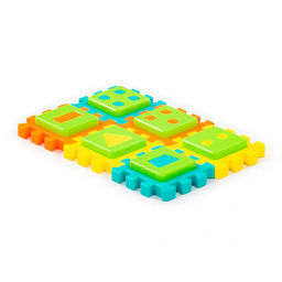 Игрушка "Пазл №2" 19,3x13,1x1,7см, 12 элементов, развивающая, пластик, в пакете (Беларусь)