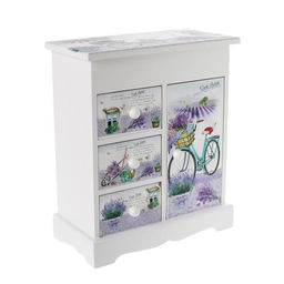 Шкатулка дерево комод 3 ящика+дверка Розы. Винтаж 18,8х16,1х8,2 см - Simaland фото 19