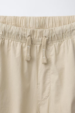 PANTAL?N STRAIGHT POPEL?N / Beige - Zara фото 3