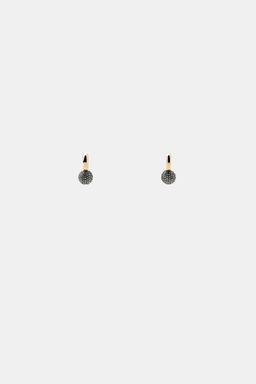 RHINESTONE BALL HOOP EARRINGS - Zara фото 3