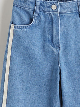 Beli Ayarlanabilir Lastikli K?z ?ocuk Jean Pantolon
