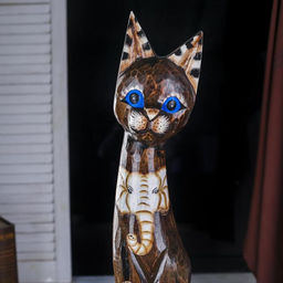 Сувенир «Кошка», 80 см, дерево, МИКС
