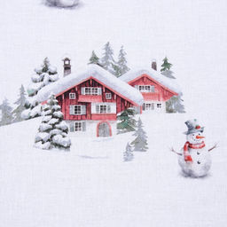 Постельное бельё 1.5-спальное «Этель» Funny snowman, поплин