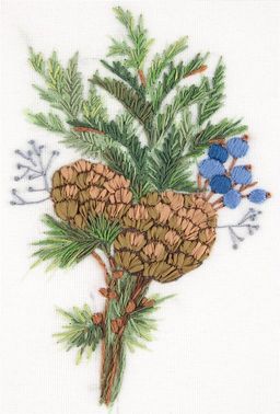 Набор для вышивания PANNA Живая картина JK-2138 Обаяние зимы 11 х 16 см