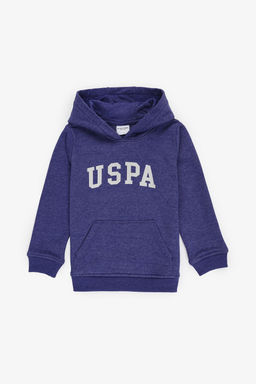 Erkek Гocuk Mor KapГЕonlu Basic Sweatshirt