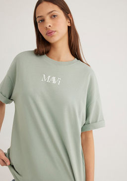 Mavi Logo Bask?l? Yesil Tisort фото 2
