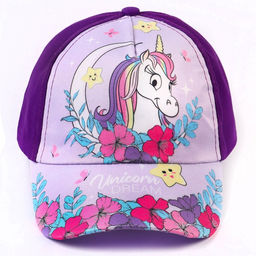 Кепка детская, размер 52-56, Минни Маус и Единорог