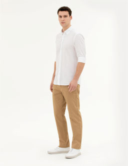 Camel Regular Fit Kanvas Pantolon