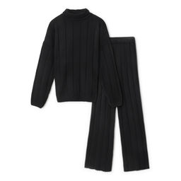 Костюм женский (джемпер, брюки )MINAKU: Knitwear Collection, размер 46-48, чёрный