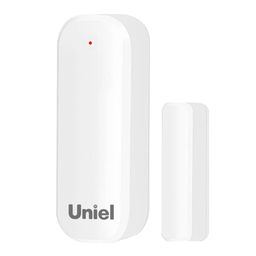 USN-A510 OS/WF WHITE Умный датчик открытия дверей и окон Wi-Fi, на батарейках AAA*2 (н/к). PUSH оповещение. Накладной. Белый. Голосовое управление+приложение UnielSmart. TM Uniel