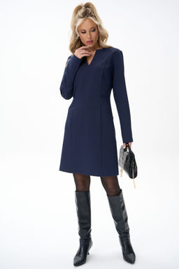 Платье Аврил (черника) - Эльза фото 15