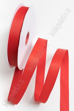 Лента репсовая 2,5 см*100 ярд "1 сорт" (SF-5927) красный №26